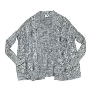 Old Navy Gray Knit Open Front Cardigan Sweater XS